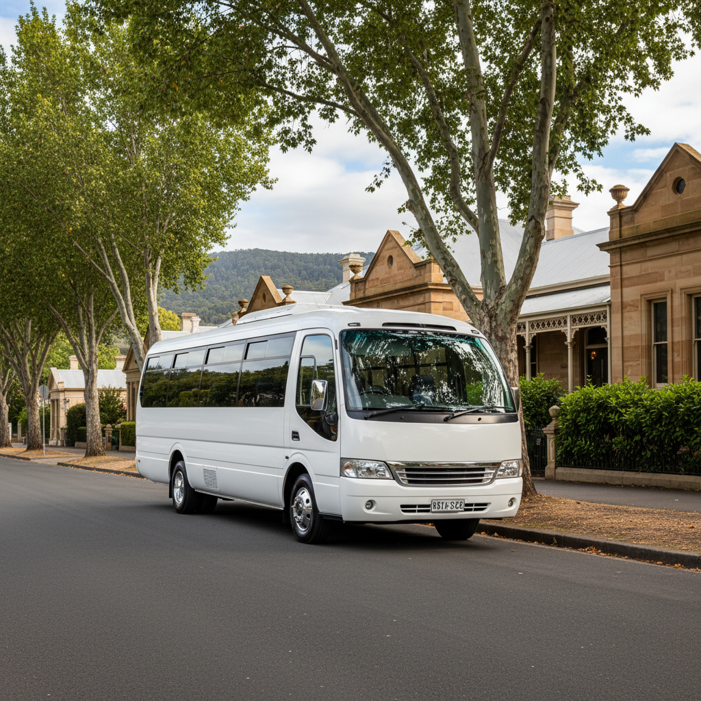 Minibus in Launceston